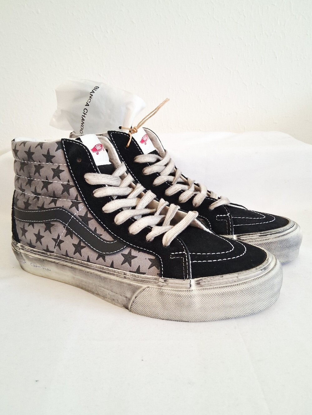 Vans Vault x Bianca Chandon Sk8-Hi VLT LX Black Grey Stars